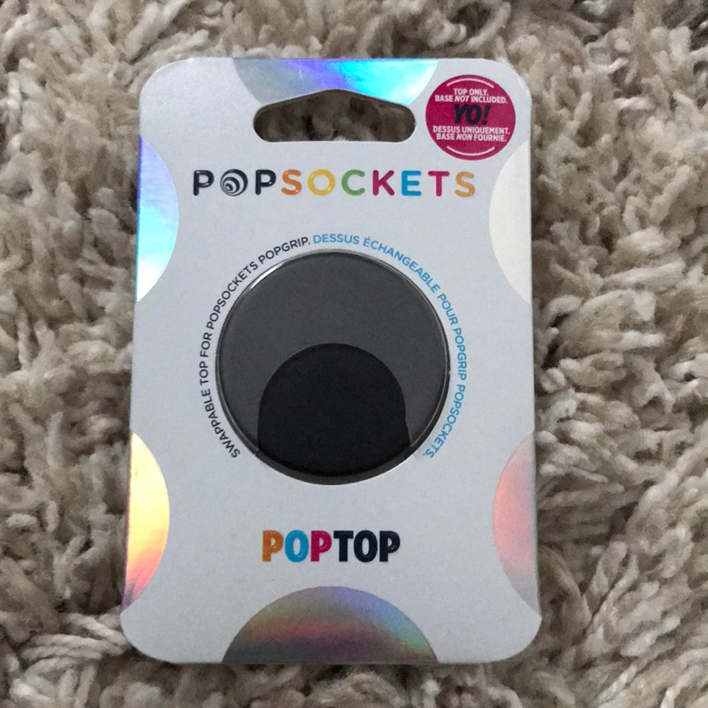 Pop socket interchangeable top